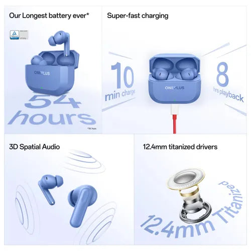 OnePlus Nord Buds 3r TWS Earbuds with Up to 54 H Battery