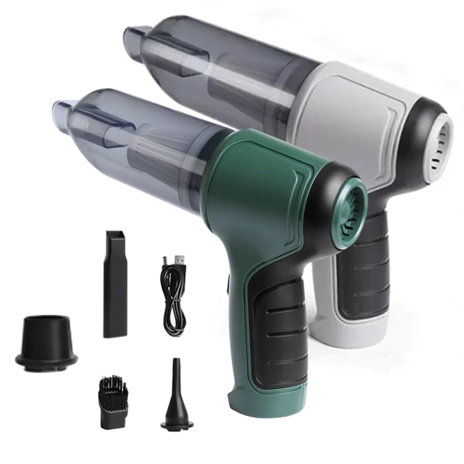 5-in-1 Mini Handheld Vacuum Cleaner | USB Rechargeable Portable Dust Cleaner for Home, Car, and Keyboard