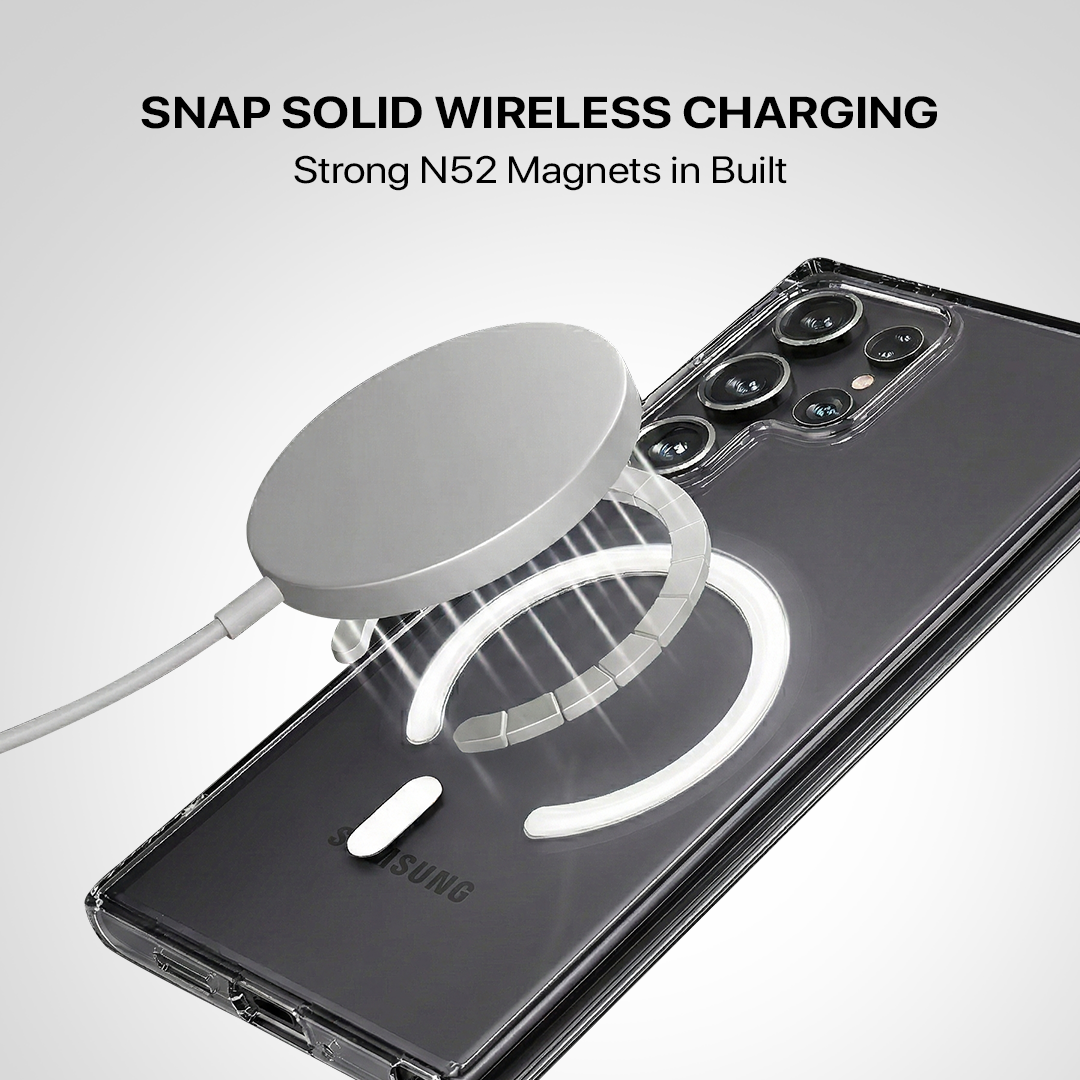 Samsung Anti Yellow MagSafe Transparent Clear Case – 🎁 4 Items Included (Case + 3 FREE Gifts) (Copy)