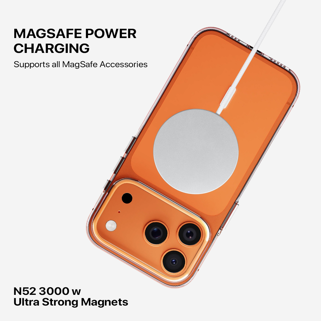 Iphone Anti Yellow MagSafe Transparent Clear Case – 🎁 4 Items Included (Case + 3 FREE Gifts)