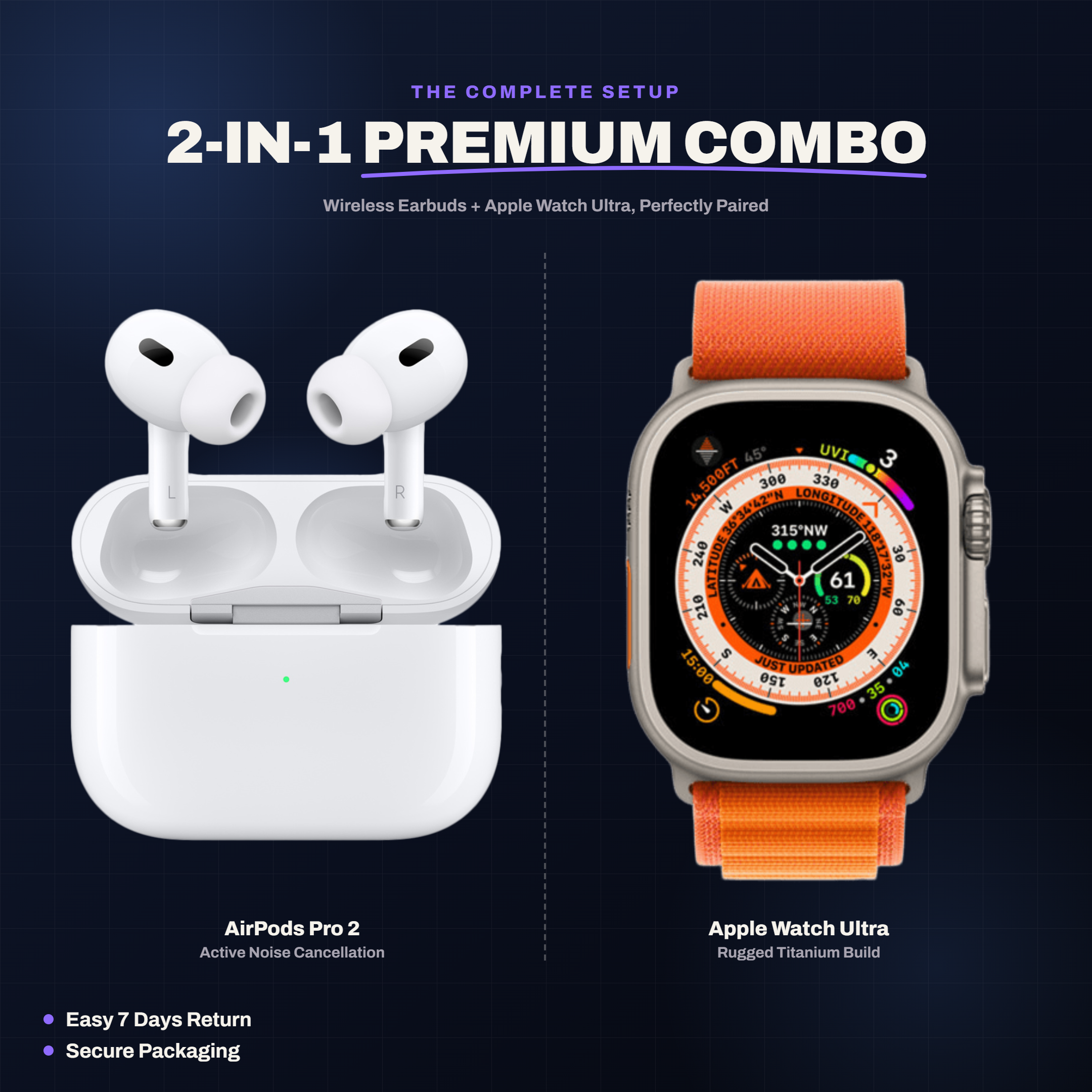 BT 2-in-1 Combo (Pods + Smartwatch)