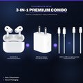 BT 3-in-1 Combo (Pods + Adaptor + Cable)