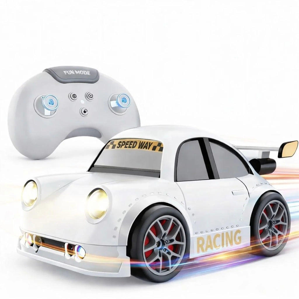 Craveon Mini Drift Car with Remote Control 2.4G, Follow & Escape Modes Kids Gift (Multicolor)