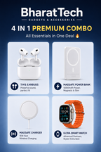 4 -in-1 Combo | AirPods Pro 2 + 20W MagSafe Powerbank + 25W MagSafe Charger (1M) + Ultra Watch