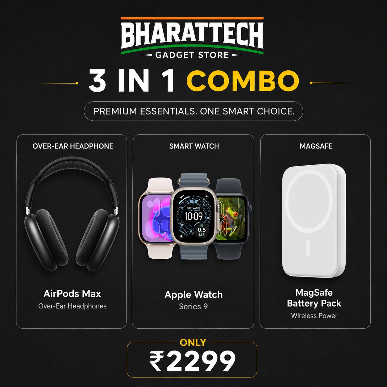 3 IN ONE COMBO || Airpods MAX||             || I WATCH || MAGSAFE ||