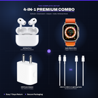 BharatTach 4-in-1 Combo (Pods + Smartwatch + Adaptor + Cable)