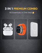 3-in-1 Combo | AirPods Pro 2 + 20W MagSafe Powerbank + Ultra Watch