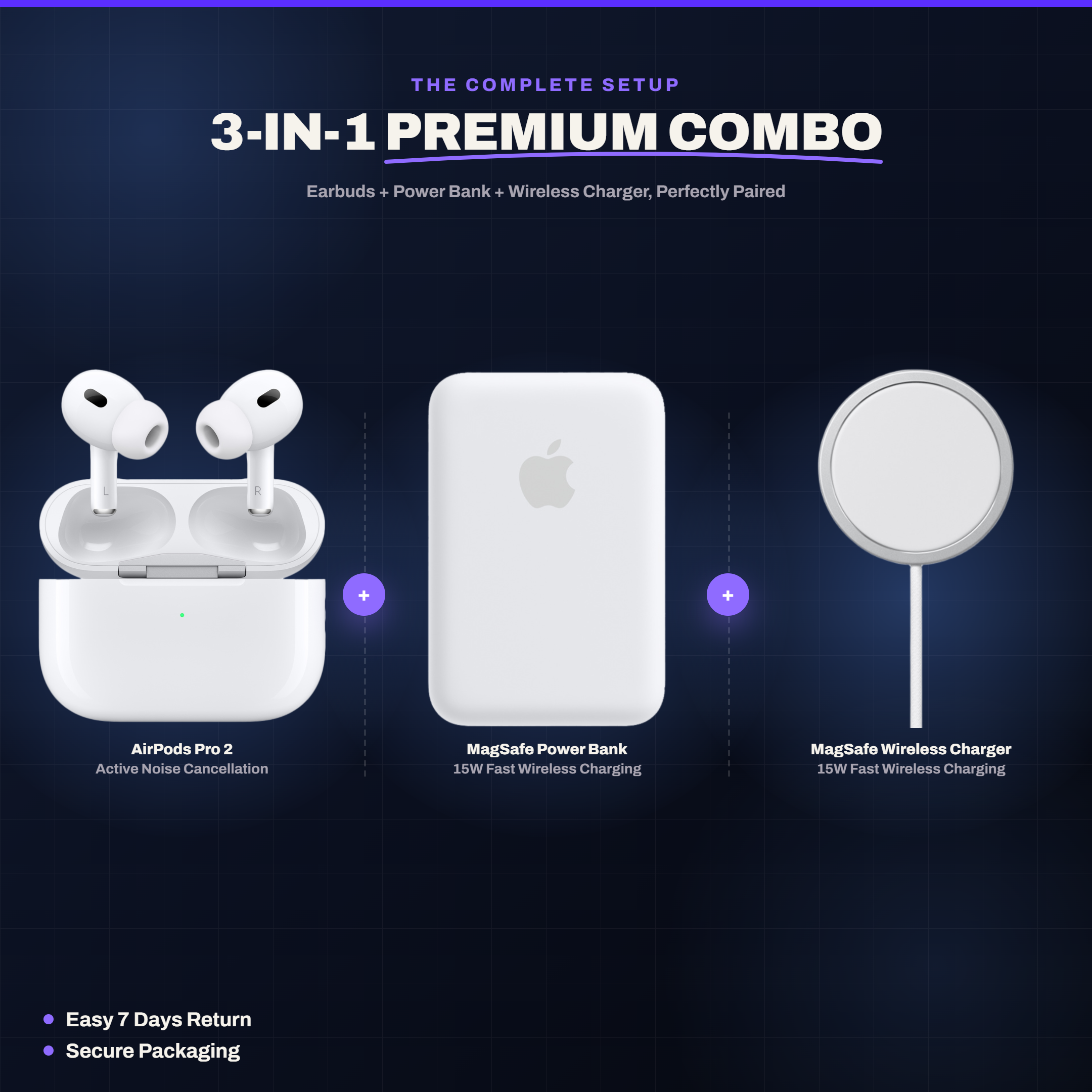BT 3-in-1 Combo (Pods +  BatteryPack + Magpad)