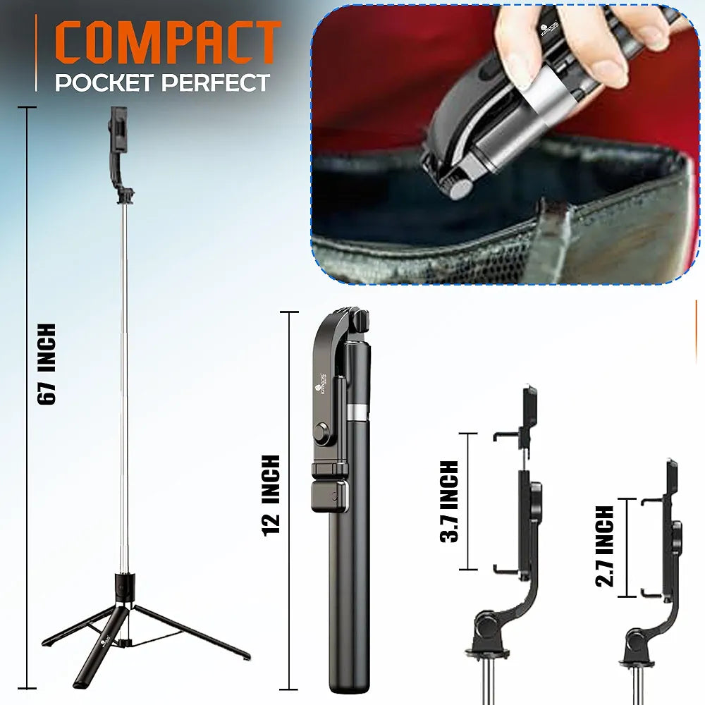 K9 Selfie Stick with Tripod & Wireless