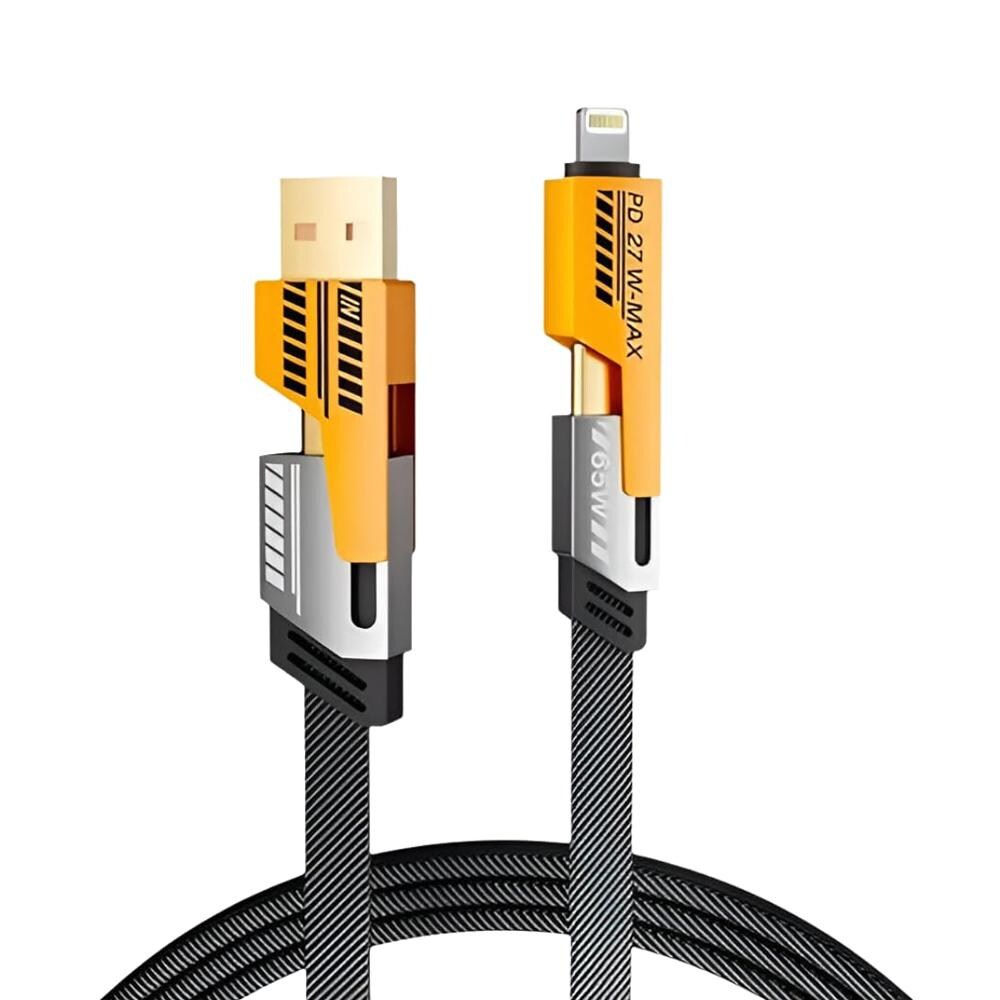 6 in 1 Premium Mobile Accessories Combo – Powerbank, Earbuds, Fast Cable, Stand, Selfie Stick & Cable Protector