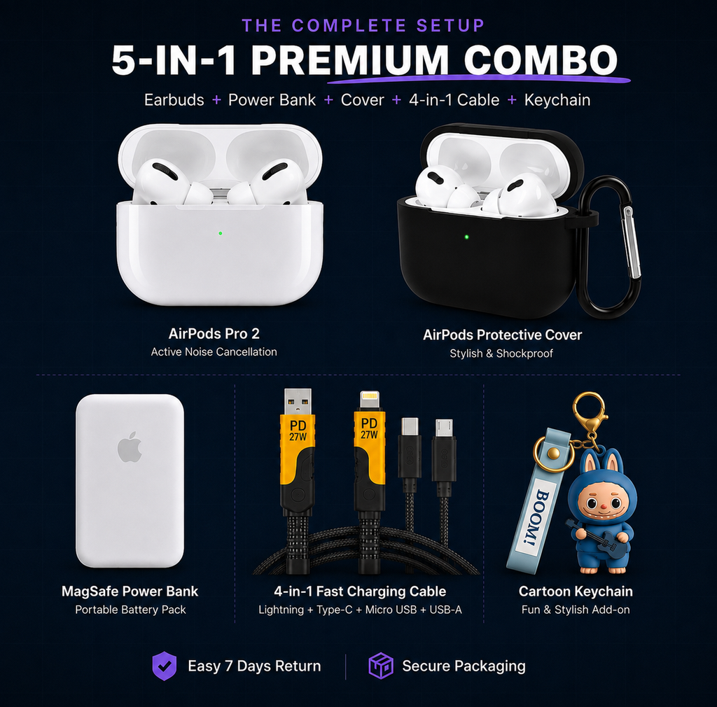 All-in-One 5-in-1 Accessories Combo for Smartphones