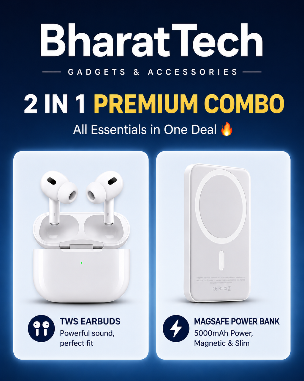2-in-1 Combo | Airpods Pro 2 + 20W MagSafe Powerbank