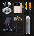 6-in-1 Premium Tech Combo – 20,000mAh Power Bank + Nothing Buds + Essential Accessories