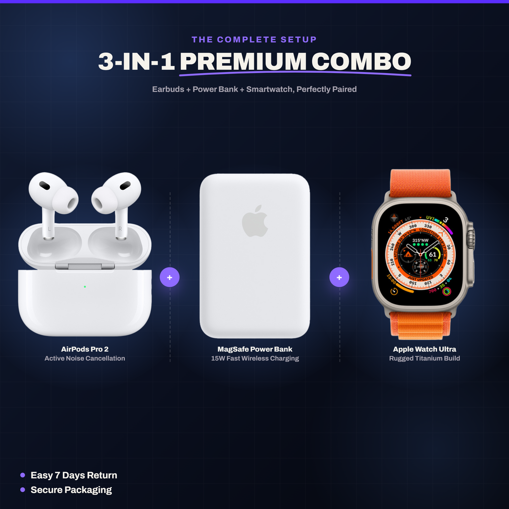 BT 3-in-1 Combo (Pods + Batterypack + Smartwatch)