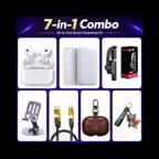7-in-1 Combo – AirPods Pro 2 + MagSafe Powerbank + Tripod Selfie Stick + Metal Stand + 65W 4-in-1 Cable + Silicone Case + Keychain
